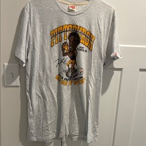 Homage Pittsburgh Steelers Gray T-Shirt Porter Jr